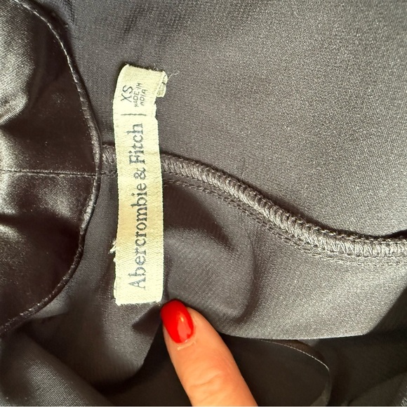 Abercrombie & Fitch Black Satin Dress - Picture 3 of 8
